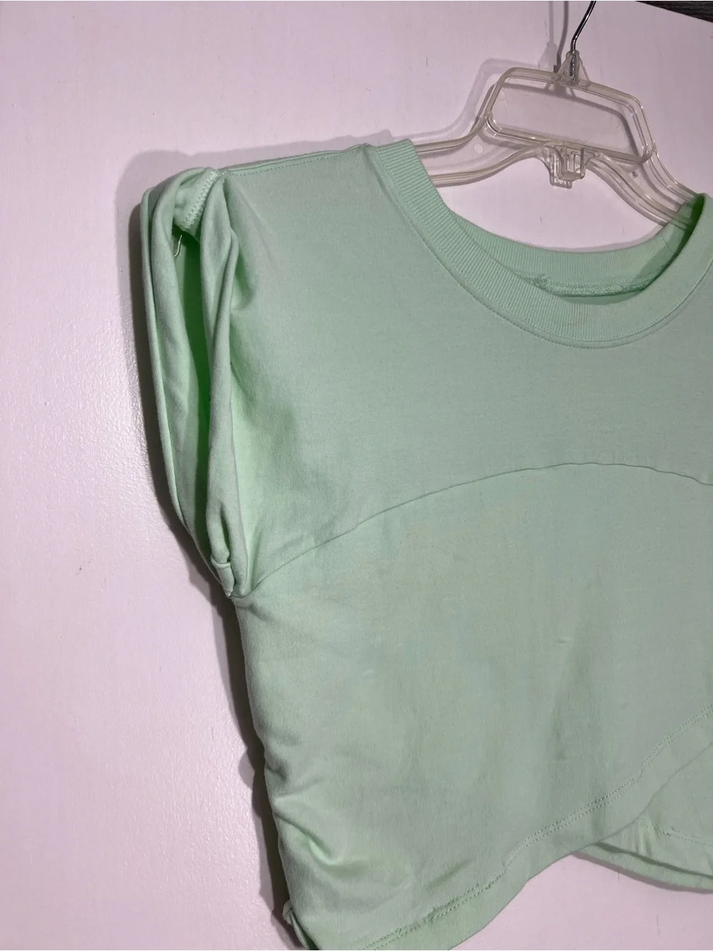 NWT FP Movement Pistachio green hot shot crossover top size L